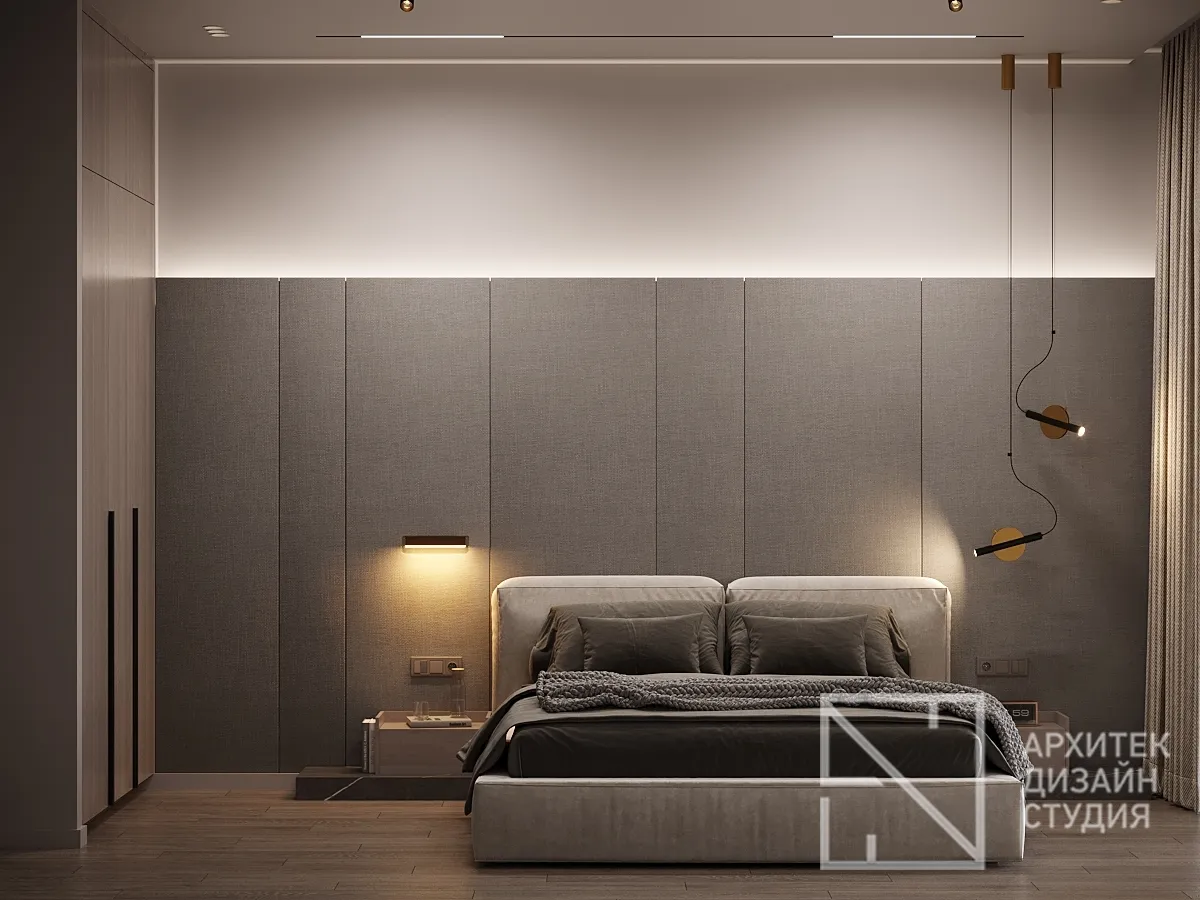 Дизайн интерьера квартиры в г. Красноярск по ул. Ладо Кецховели, 34 - Спальня - Фото 1